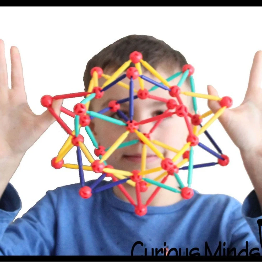 Kids Geometric Construction Toy Collapsible and Contracting Ball- Multicolor
